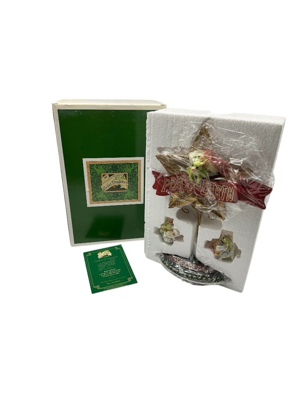 Pocket Dragon "Peace on Earth" Tree Topper Limited Edition Christmas Collectibl